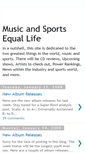 Mobile Screenshot of musicandsportsequallife.blogspot.com