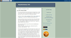 Desktop Screenshot of mesotheliomainfocancer.blogspot.com
