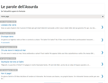 Tablet Screenshot of leparoledellassurda.blogspot.com