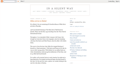 Desktop Screenshot of inasilentway.blogspot.com