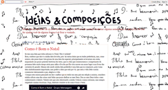 Desktop Screenshot of ideiasecomposicoes.blogspot.com