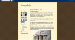 Desktop Screenshot of gloryofindia.blogspot.com