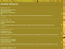 Tablet Screenshot of healthyinmalaysia.blogspot.com