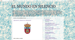 Desktop Screenshot of elmundoensilencio.blogspot.com