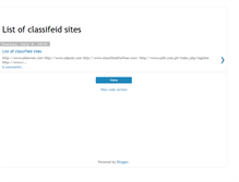 Tablet Screenshot of classifeidsites.blogspot.com