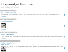 Tablet Screenshot of iftheywouldjustlisten.blogspot.com