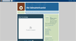 Desktop Screenshot of latinamericanist.blogspot.com