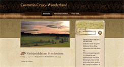 Desktop Screenshot of cosmetic-crazy-wonderland.blogspot.com