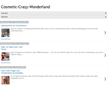 Tablet Screenshot of cosmetic-crazy-wonderland.blogspot.com