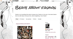 Desktop Screenshot of beateaboutfashion.blogspot.com