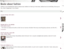 Tablet Screenshot of beateaboutfashion.blogspot.com