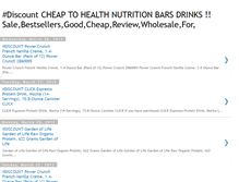 Tablet Screenshot of cheaptohealthnutritionbarsdrinks.blogspot.com
