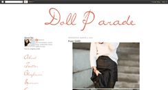 Desktop Screenshot of dollparade.blogspot.com