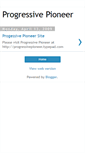 Mobile Screenshot of progressivepioneer.blogspot.com