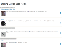 Tablet Screenshot of dreamzdesignsolditems.blogspot.com