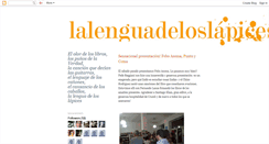 Desktop Screenshot of lalenguadeloslapices.blogspot.com