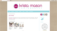 Desktop Screenshot of kristamason.blogspot.com