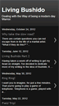 Mobile Screenshot of livingbushido.blogspot.com