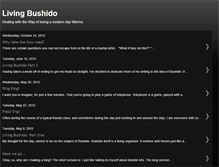 Tablet Screenshot of livingbushido.blogspot.com