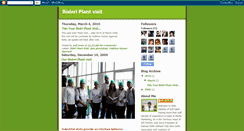 Desktop Screenshot of bisleriplantvisit.blogspot.com