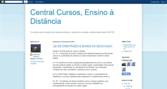 Desktop Screenshot of centralcursosdf.blogspot.com