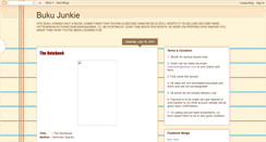 Desktop Screenshot of bukujunkie.blogspot.com