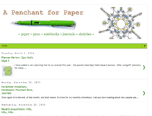 Tablet Screenshot of apenchantforpaper.blogspot.com