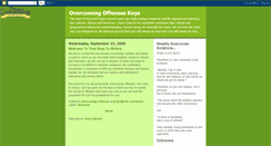 Desktop Screenshot of overcomingoffenseskeys.blogspot.com