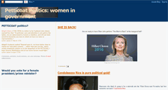 Desktop Screenshot of petticoatpolitics.blogspot.com