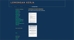 Desktop Screenshot of kk-lowongankerja.blogspot.com