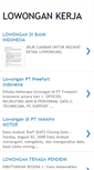 Mobile Screenshot of kk-lowongankerja.blogspot.com