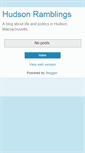 Mobile Screenshot of hudsonramblings.blogspot.com