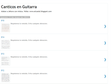 Tablet Screenshot of canticosenguitarra.blogspot.com