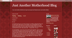 Desktop Screenshot of justanothermotherhoodblog.blogspot.com