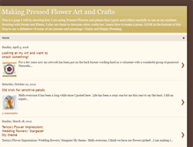 Tablet Screenshot of makingpressedflowerartandcrafts.blogspot.com