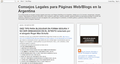 Desktop Screenshot of consejoslegalesweb.blogspot.com