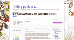 Desktop Screenshot of finding-guidance.blogspot.com