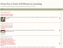 Tablet Screenshot of cellphonesinlearning.blogspot.com