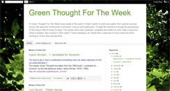 Desktop Screenshot of greenthoughtfortheweek.blogspot.com