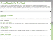 Tablet Screenshot of greenthoughtfortheweek.blogspot.com