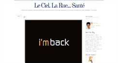 Desktop Screenshot of leciellarue.blogspot.com