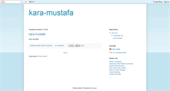 Desktop Screenshot of kara-mustafa.blogspot.com