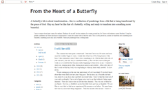 Desktop Screenshot of fromtheheartofabutterfly.blogspot.com