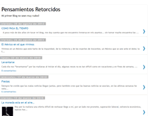 Tablet Screenshot of pensamientos-retorcidos.blogspot.com