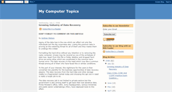 Desktop Screenshot of mycomputertopics.blogspot.com