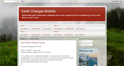 Desktop Screenshot of earthchange-bulletins.blogspot.com