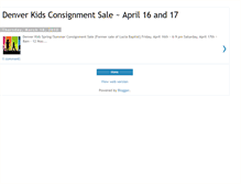 Tablet Screenshot of denverkidssale.blogspot.com