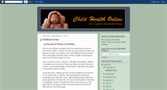 Desktop Screenshot of child-health-online.blogspot.com