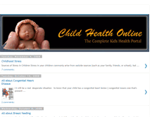 Tablet Screenshot of child-health-online.blogspot.com