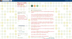 Desktop Screenshot of organizewithauntdot.blogspot.com